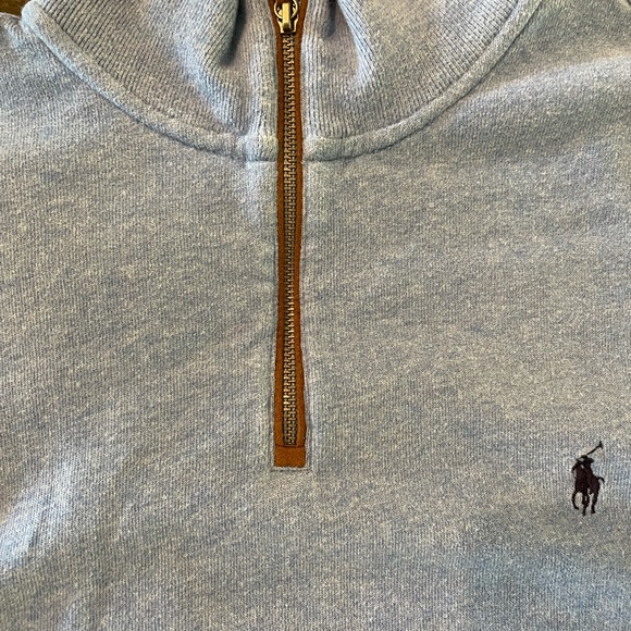 Mesh-Knit Cotton Quarter-Zip Sweater - Picture 4 of 4